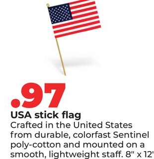 USA stick flag