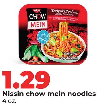 Nissin chow mein noodles
