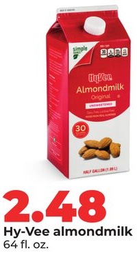 Hy-Vee almondmilk