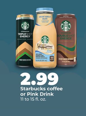 Starbucks coffee or Pink Drink