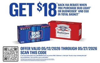 BUD LIGHT® OR Budweiser®