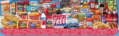 Johnsonville Italian Sausage or Bratwurst 19 oz., Links, Fresh Perdue Boneless Skinless Chicken Breast, Oscar Mayer Premium Bacon 12-16 oz., Pepsi, Coca-Cola or Dr. Pepper 2 liters, Hawaiian Punch 128 oz., Ice Mountain Water 24 pk.