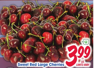 Sweet Red Large Cherries