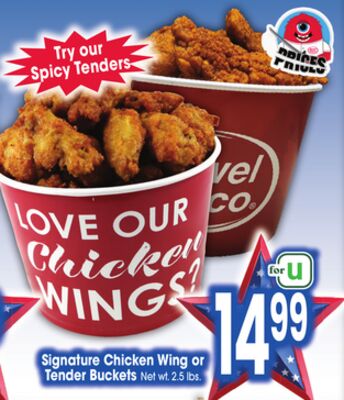 Signature Chicken Wing or Tender Buckets