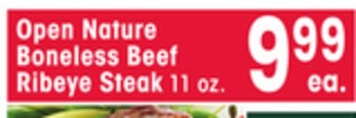 Open Nature Boneless Beef Ribeye Steak
