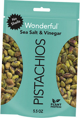 Wonderful® Jalapeño Lime or Sea Salt & Vinegar Flavored No Shells Pistachios