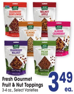 Fresh Gourmet Fruit & Nut Toppings