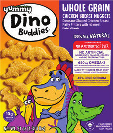 Yummy Dino Buddies Breaded Chicken