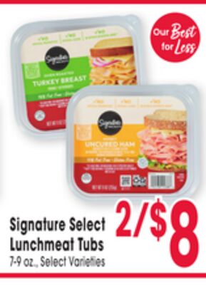 Signature Select Lunchmeat Tub
