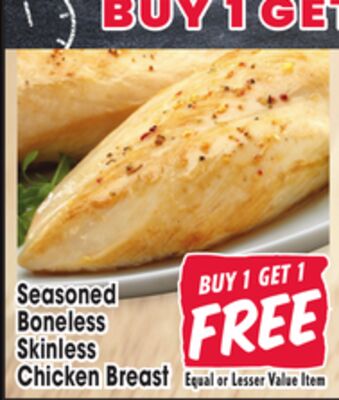 Seasoned Boneless Skinless Chicken Breast