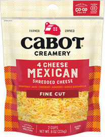 Cabot Chunk, Shredded or Cracker Cut Cheese