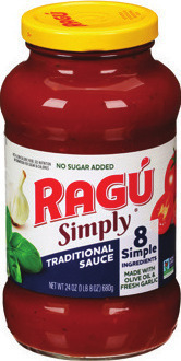 Ragú Pasta or Alfredo Sauce