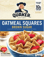 Quaker Life, Cap'N Crunch or Oat Squares Cereal 10.3-14.5 oz. or Funables Fruit Snacks 10 ct.
