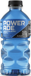 POWERADE 28 oz., Vitaminwater 20 oz., BODYARMOR 16 oz. or 700 ml.
