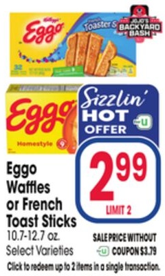 Eggo Waffles or French Toast Sticks