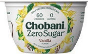 Chobani Less Sugar Yogurt, Chobani Greek Yogurt, Chobani Zero Sugar Yogurt