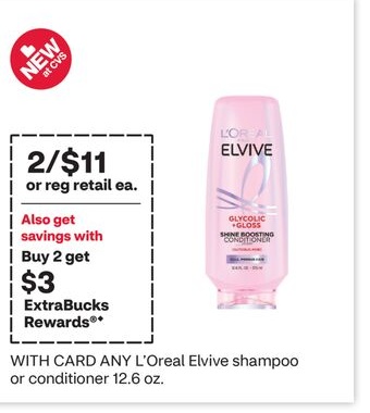 ANY L'Oreal Elvive shampoo or conditioner