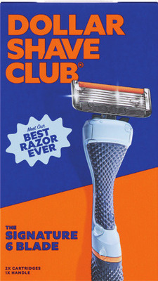 The Dollar Shave Club 6-blade razor or cartridges 4 ct.
