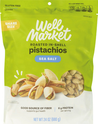 WITH CARD Well Market pistachios
