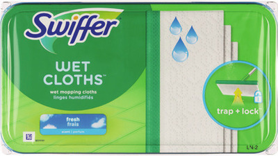Swiffer 360 kit, Dusters 6-10 ct., Power Mop pads 5 ct., Power Mop cleaner 2 pk., Wet Jet pads 15 ct., Wet or Sweeping cloths 20-32 ct.