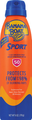 Banana Boat Sport SPF 30 or SPF 50 spray
