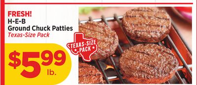H-E-B Ground Chuck Patties