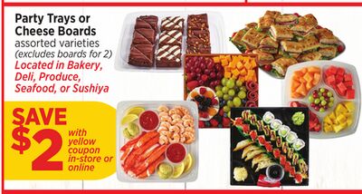 Party Trays or Cheese Boards