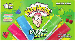 Icee Freezer Pouches 6 oz., Italian Ice, Margaritaville, Starburst, Sunkist, Tampico, or Warheads Freezer Pops 8‑10 ct.