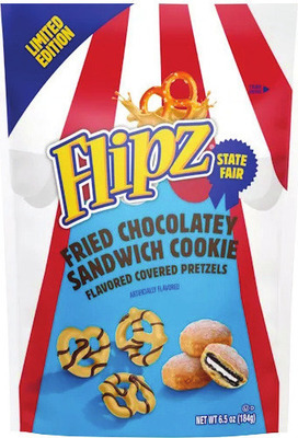Flipz Fried Chocolatey Sandwich Cookie Covered Pretzels
