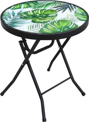 Outdoors by Design Folding Glass Table