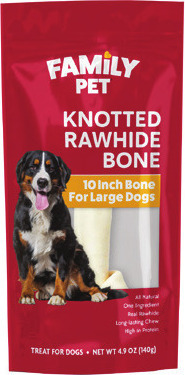 Family Pet Knotted Rawhide Bone