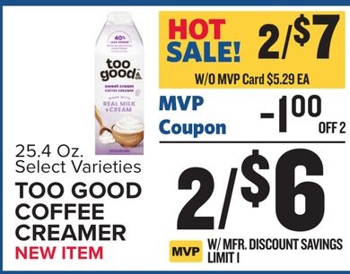 Too Good Coffee Creamer