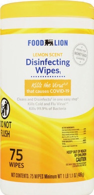Food Lion Disinfecting Wipes