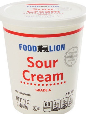 FOOD LION SOUR CREAM
