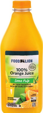 Food Lion Orange Juice