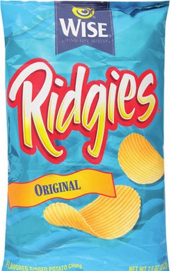 Wise Potato Chips or Ridgies
