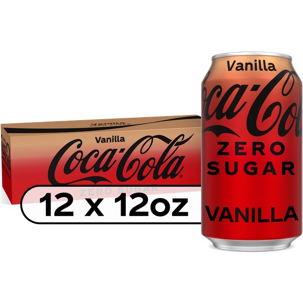 Coca-Cola Vanilla Soda Soft Drink Fridge Pack Cans, 12 fl oz, 12 Pack | $9.99 - $5.99