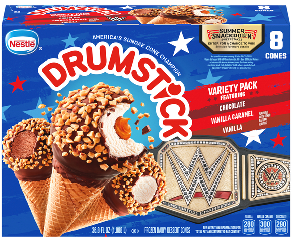 Nestle Drumstick Variety Pack Dairy Dessert Sundae Cones - 8 ct