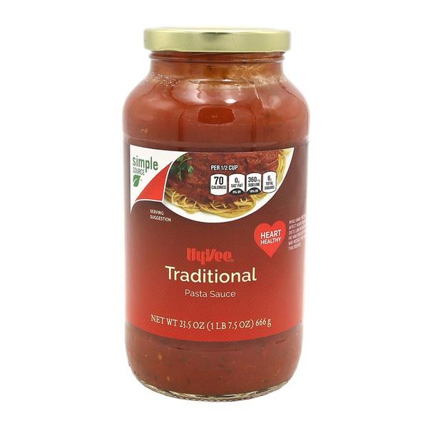 Hy-Vee Hearth Healthy Traditional Pasta Sauce | $1.99 - $1.28