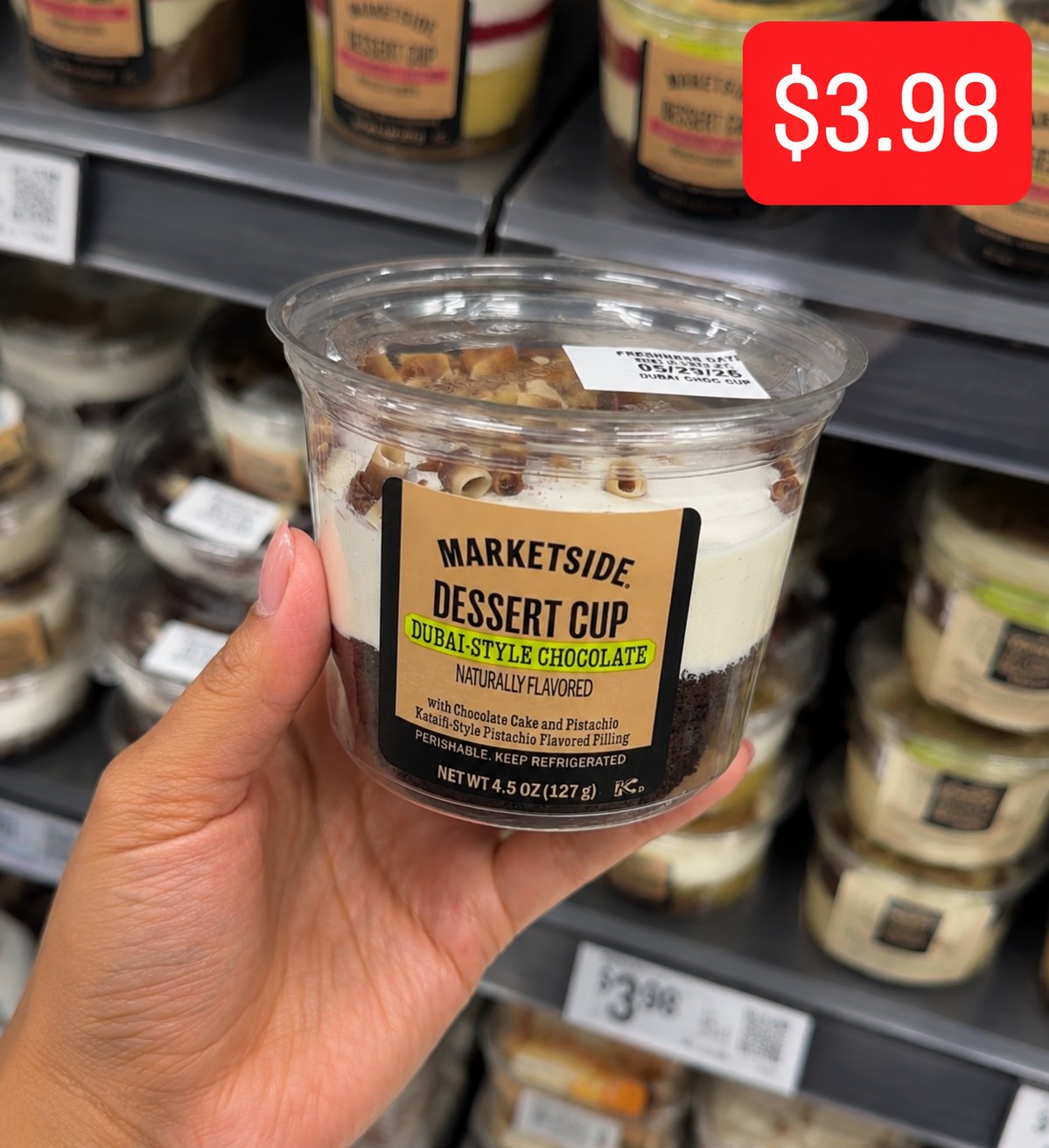 MARKETSIDE DESSERT CUP DUBAI-STYLE CHOCOLATE NATURALLY FLAVORED