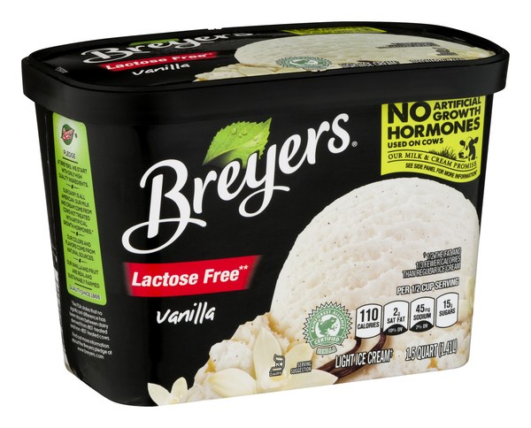 Breyers All Natural Lactose Free Vanilla Ice Cream | $5.99 - Buy 1, Get 1 Free