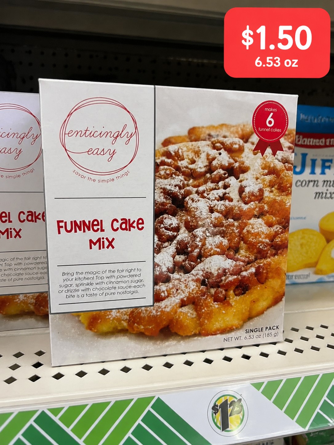enticingly easy FUNNEL CAKE MIX