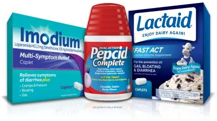 Pepcid, Imodium or Lactaid