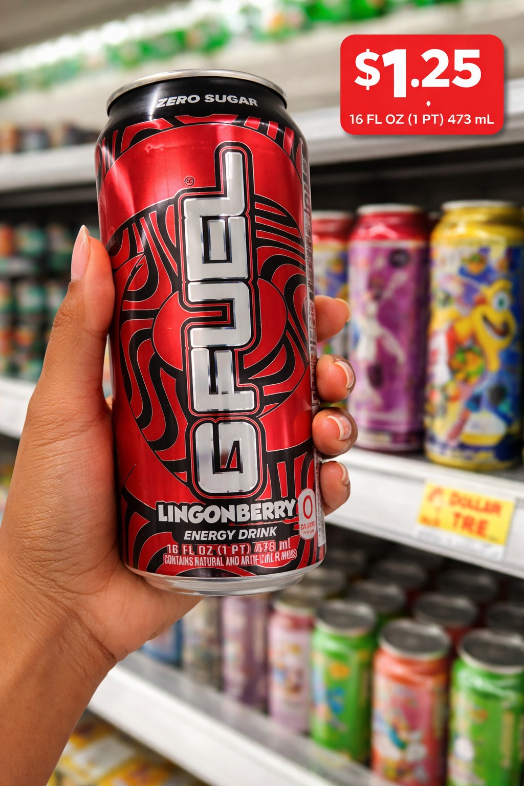 G FUEL LINGONBERRY ZERO SUGAR ENERGY DRINK