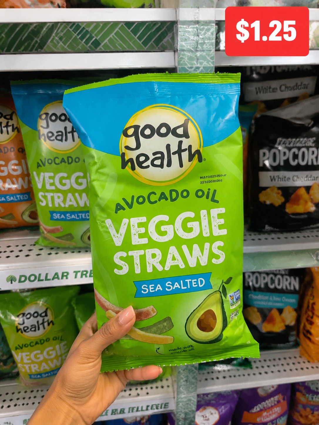 good health AVOCADO OIL VEGGIE STRAWS SEA SALTED