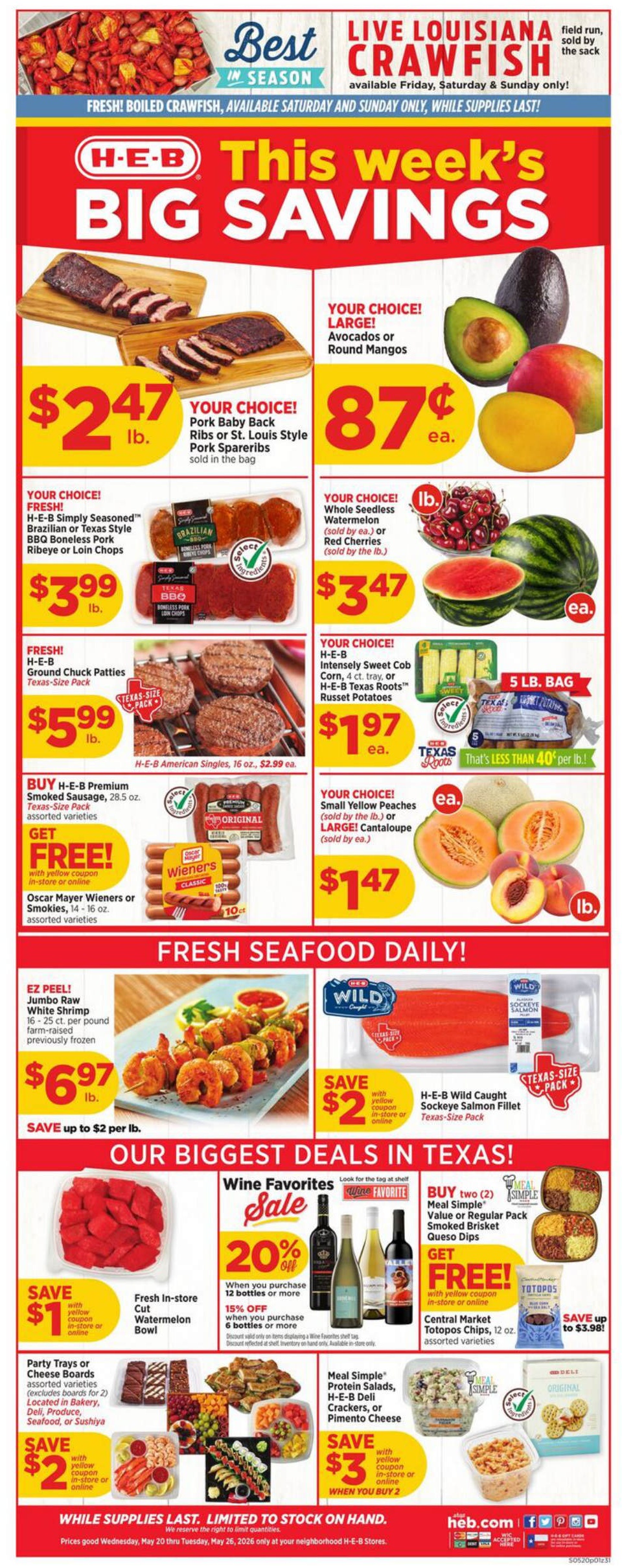 HEB Weekly Ad Page 1