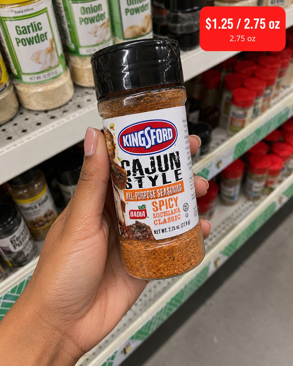 KINGSFORD CAJUN STYLE ALL-PURPOSE SEASONING SPICY LOUISIANA CLASSIC