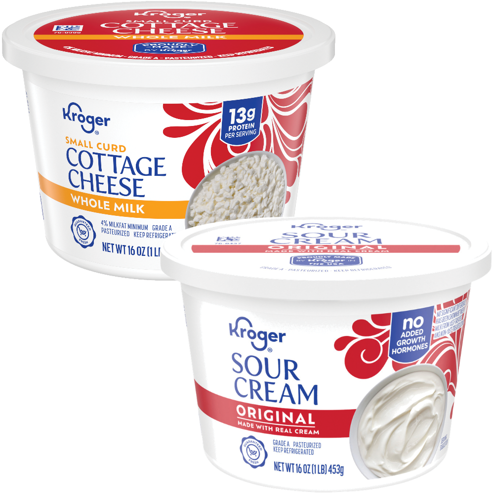 Kroger Sour Cream, Cottage Cheese or Dip