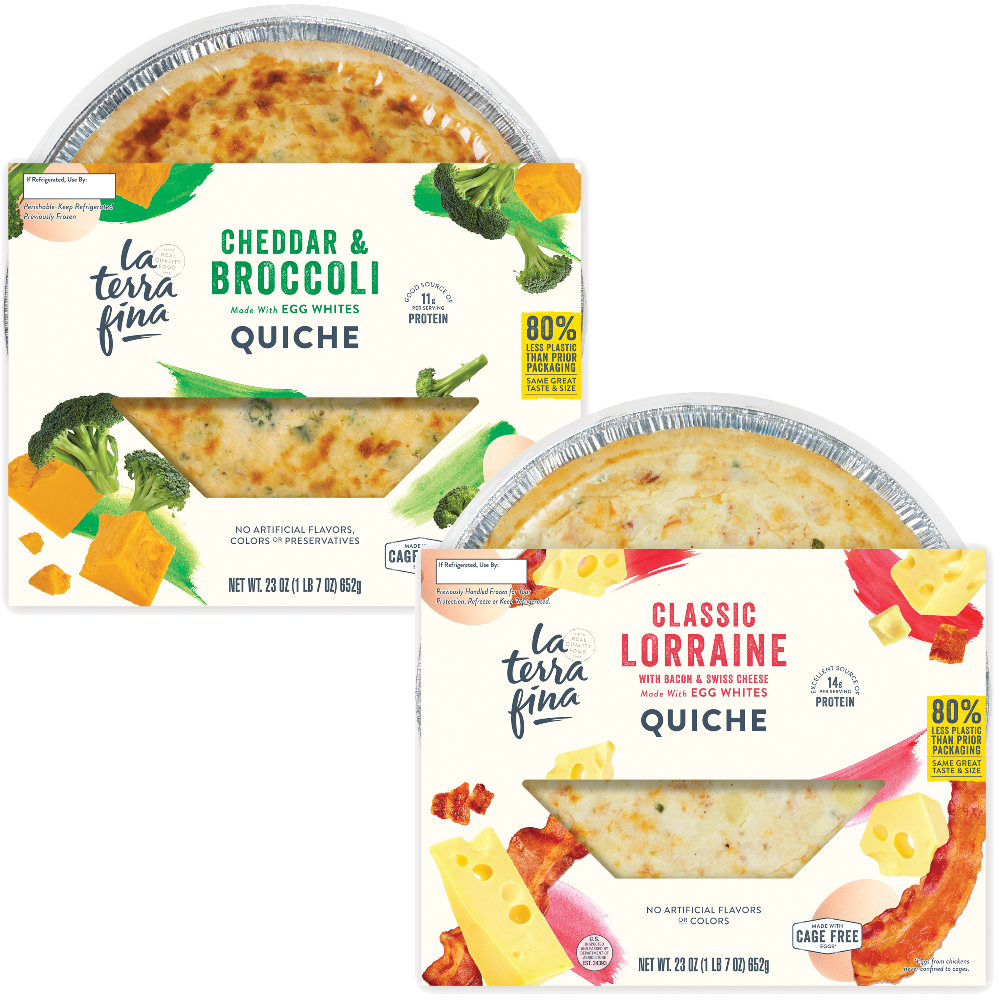 La Terra Fina Cheddar & Broccoli Quiche