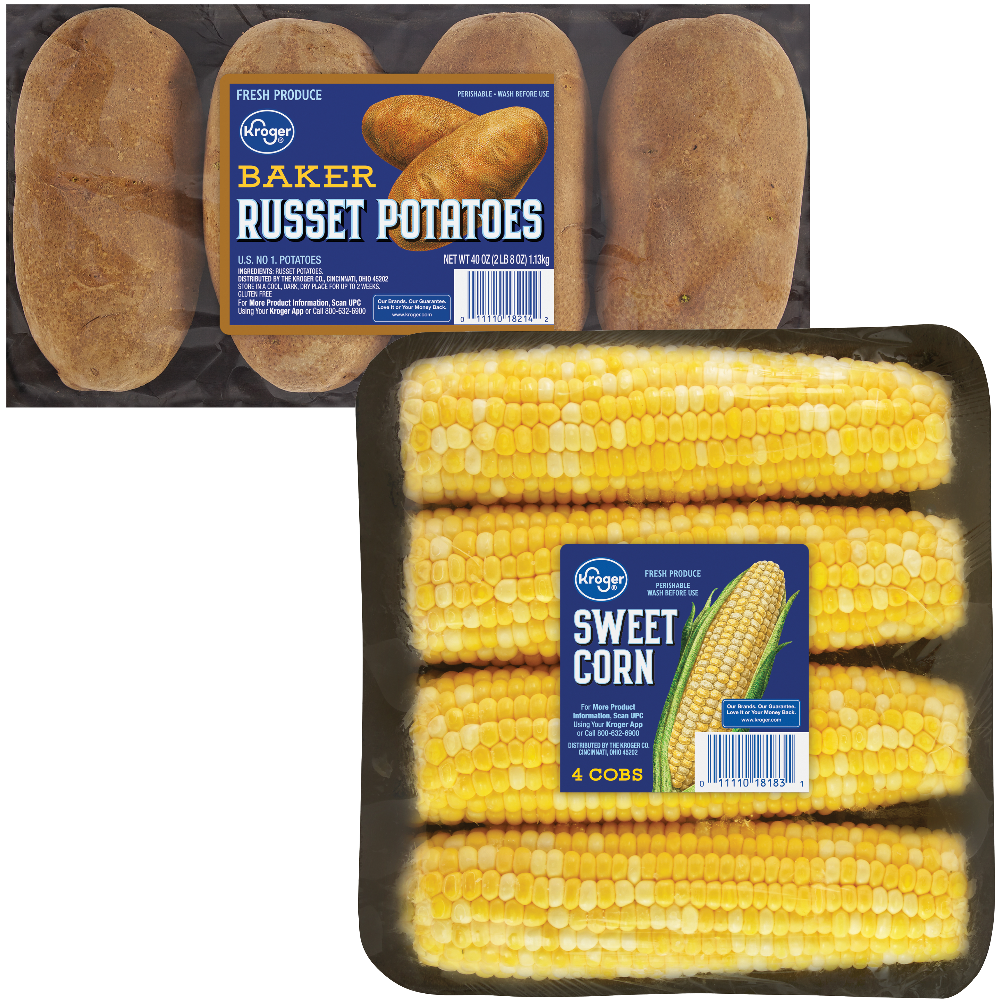 Kroger Sweet Corn or Baker Russet Potatoes